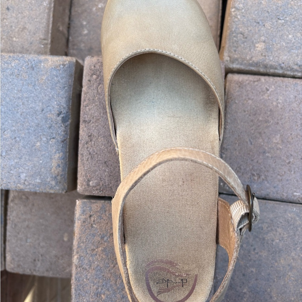 Dansko Tan Leather Mules - Picture 3 of 16